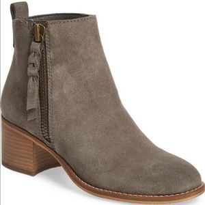 BP. Just Block Heel Bootie in Grey Suede